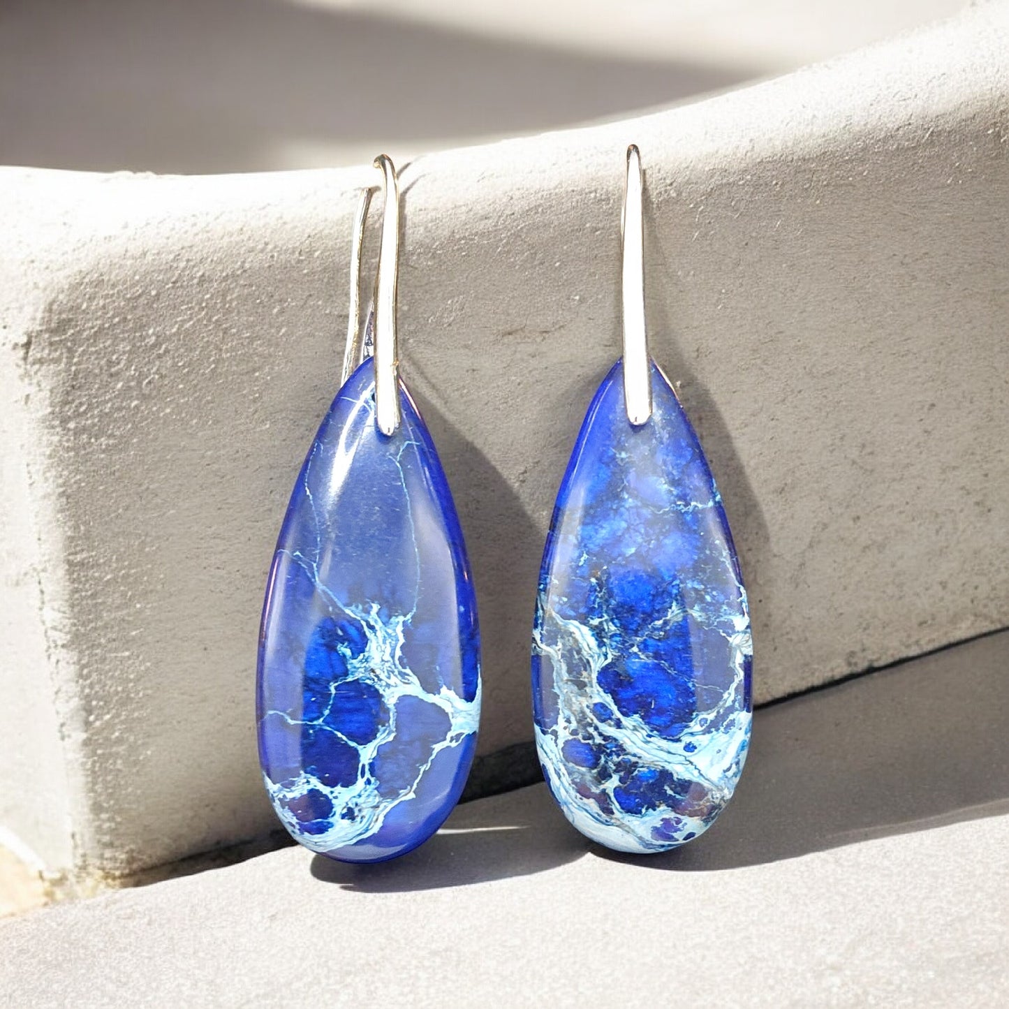 Jasper Water Droplets Earrings - 10 Styles