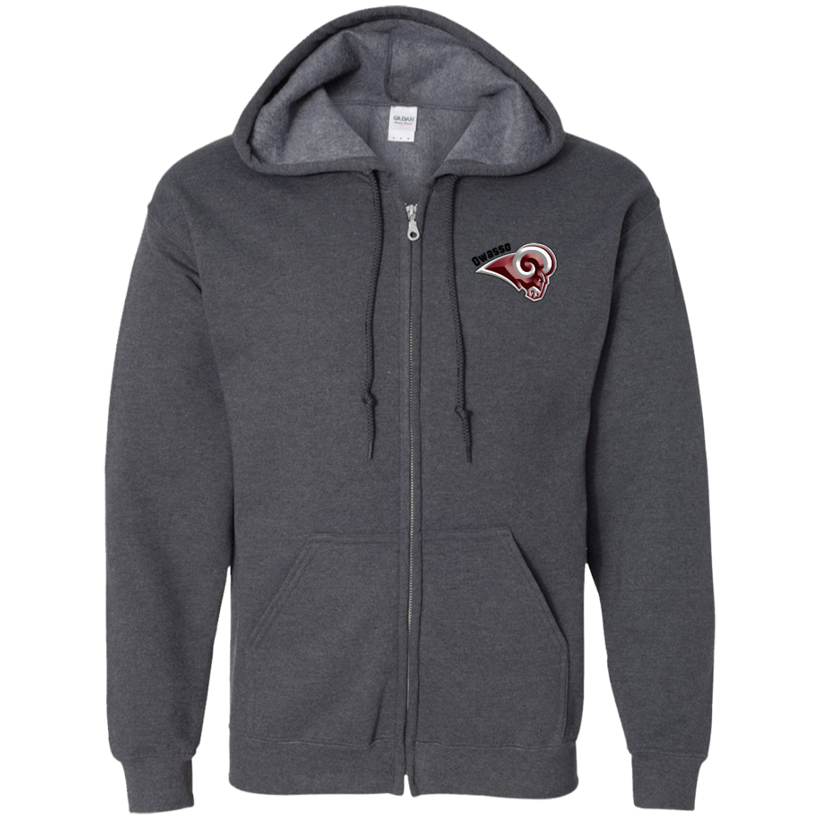 Zip Up Hooded Sweatshirt - Rams