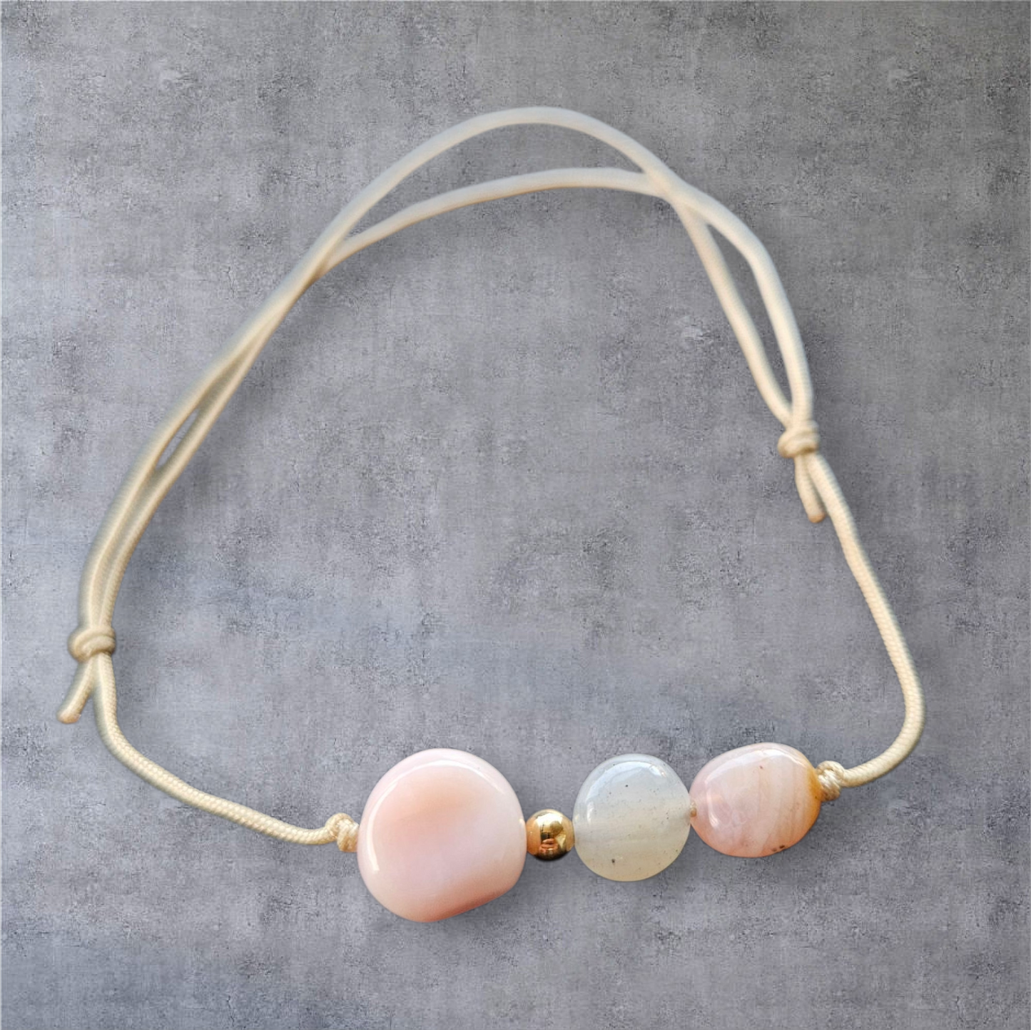 Natural Healing Stones Rope Bracelet - 5 Styles