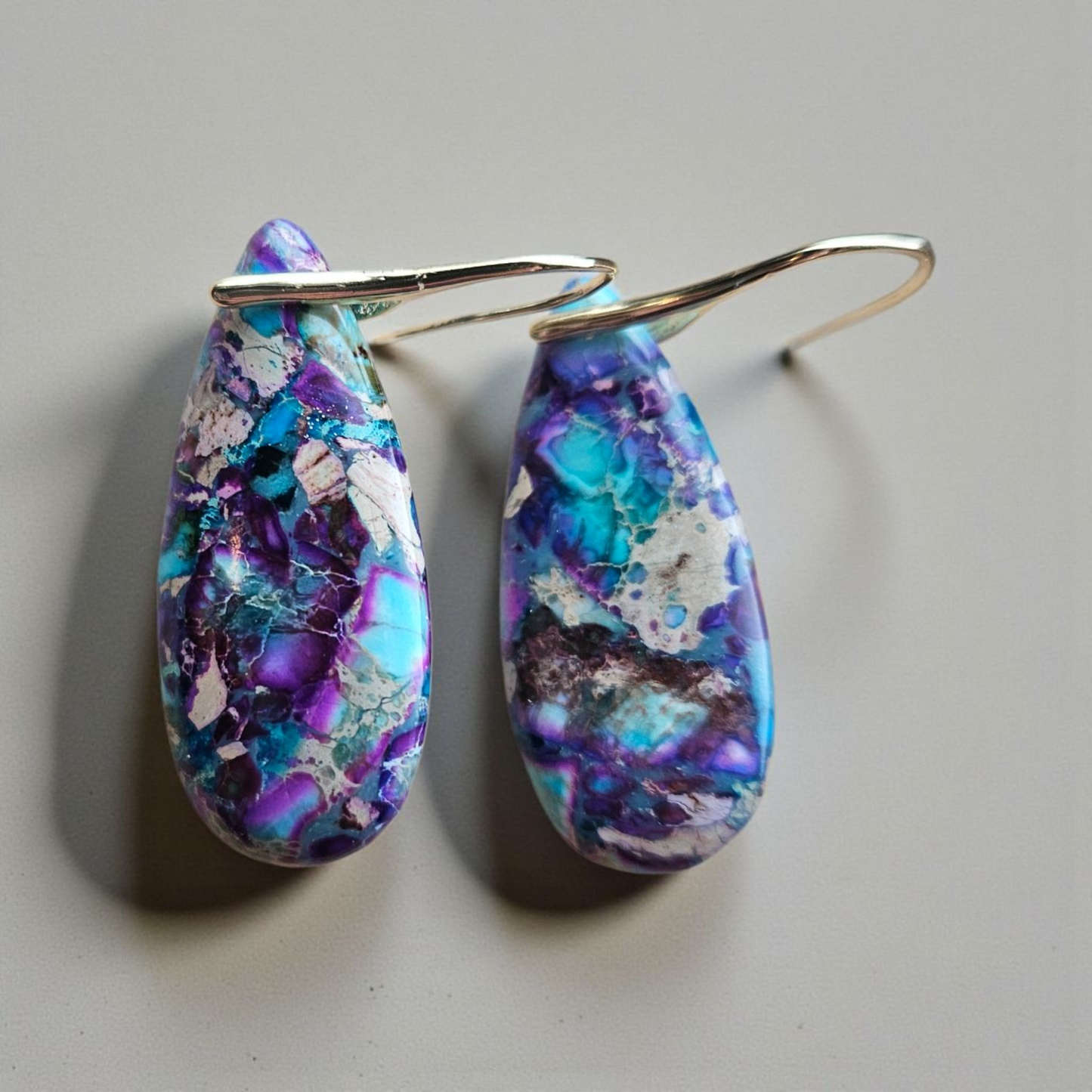 Jasper Water Droplets Earrings - 10 Styles