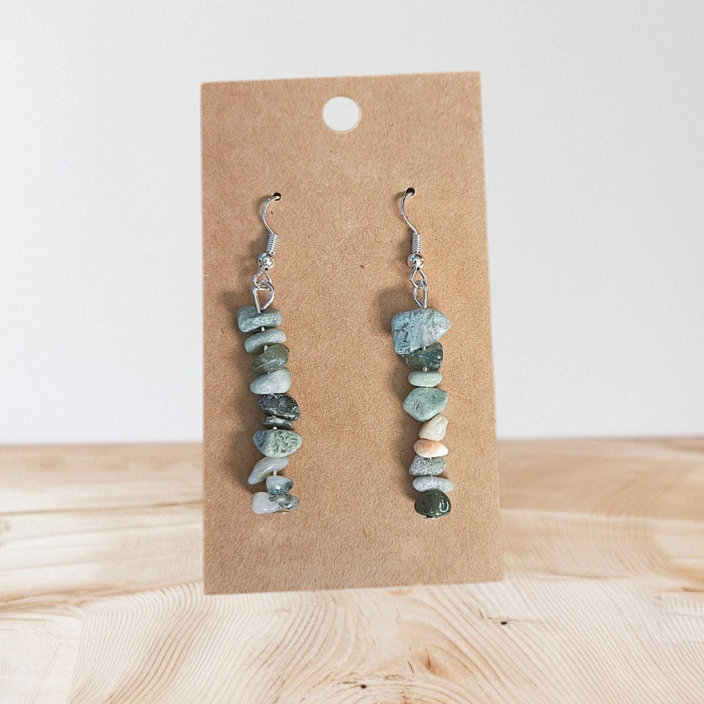 Bohemian Natural Chip Stone Drop Earrings