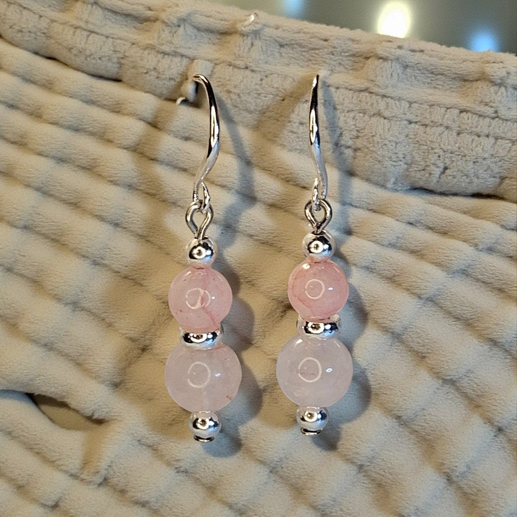 Rose Quartz Earrings - 2 styles