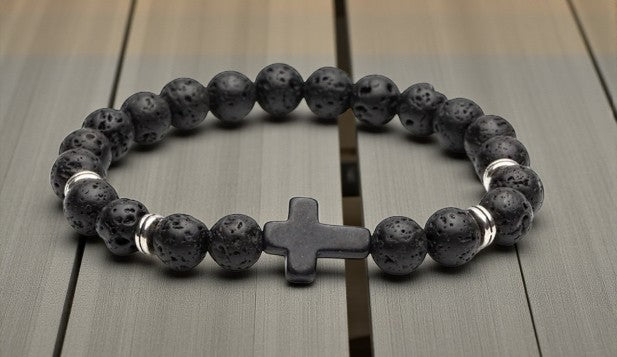 Agate, Lava and or Wood Bracelets - Unisex - 6 Styles