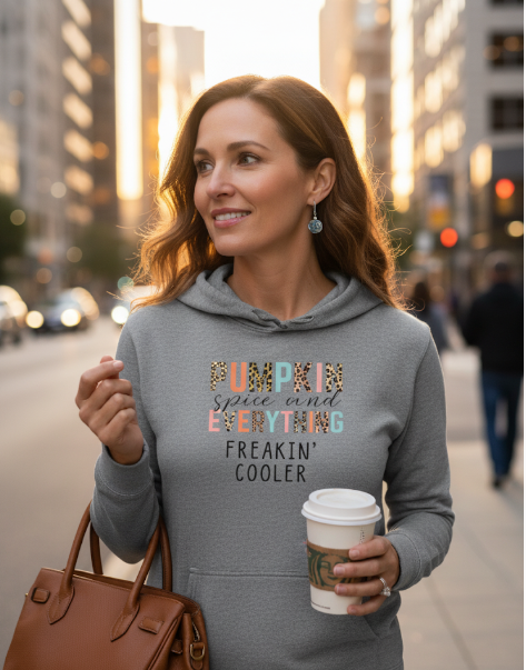 Pumpkin Spice Thin - District Triblend T-Shirt Hoodie