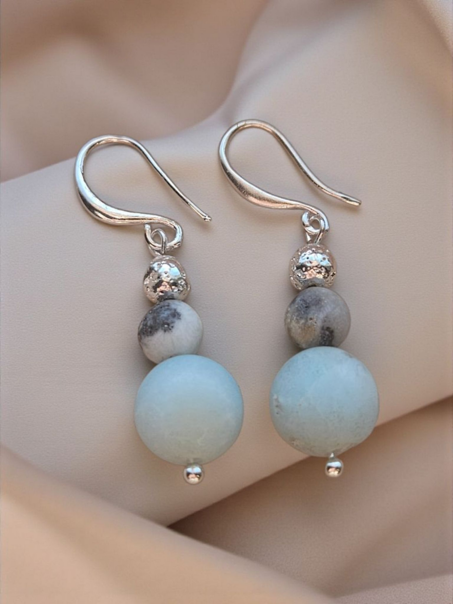 Amazonite Round with Sterling