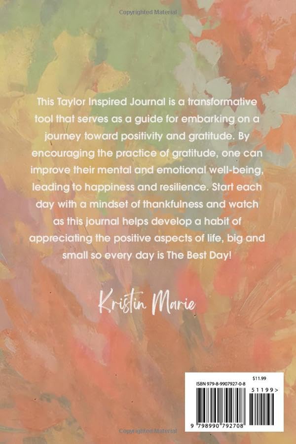 Journal - The Best Day: A Taylor Inspired Gratitude Journal - Amazon