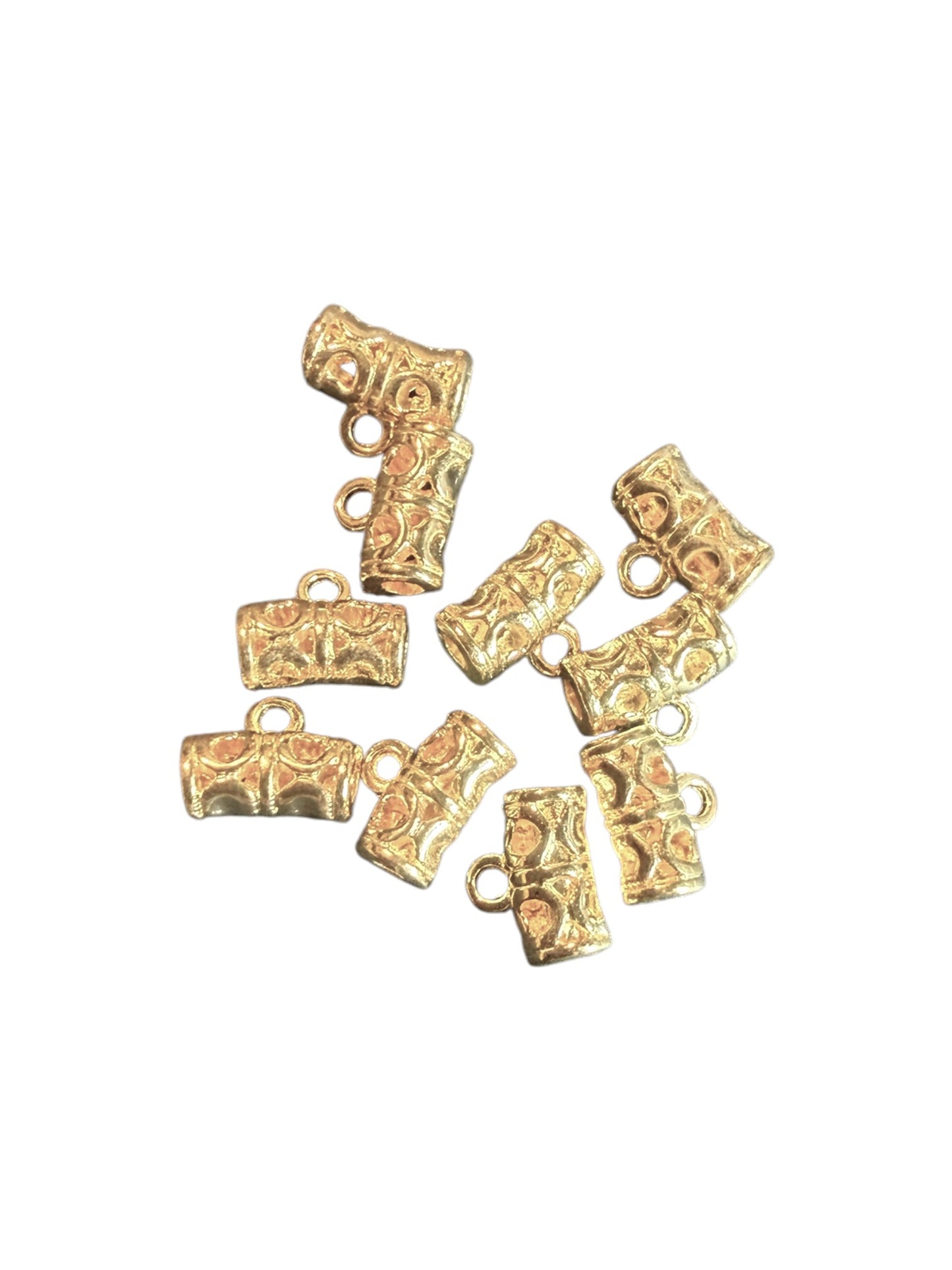 Gold Bails with Loop 9 x 6 - Pack of 50