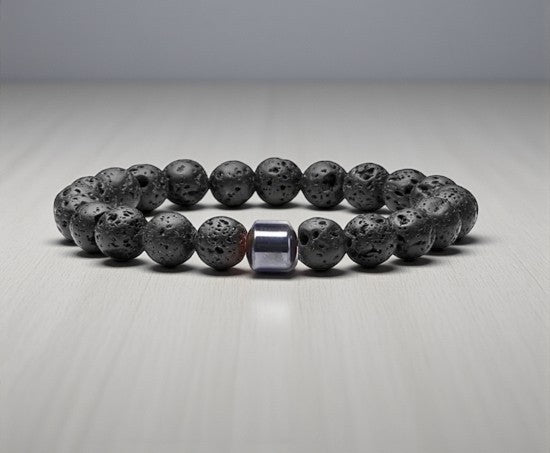 Agate, Lava and or Wood Bracelets - Unisex - 6 Styles