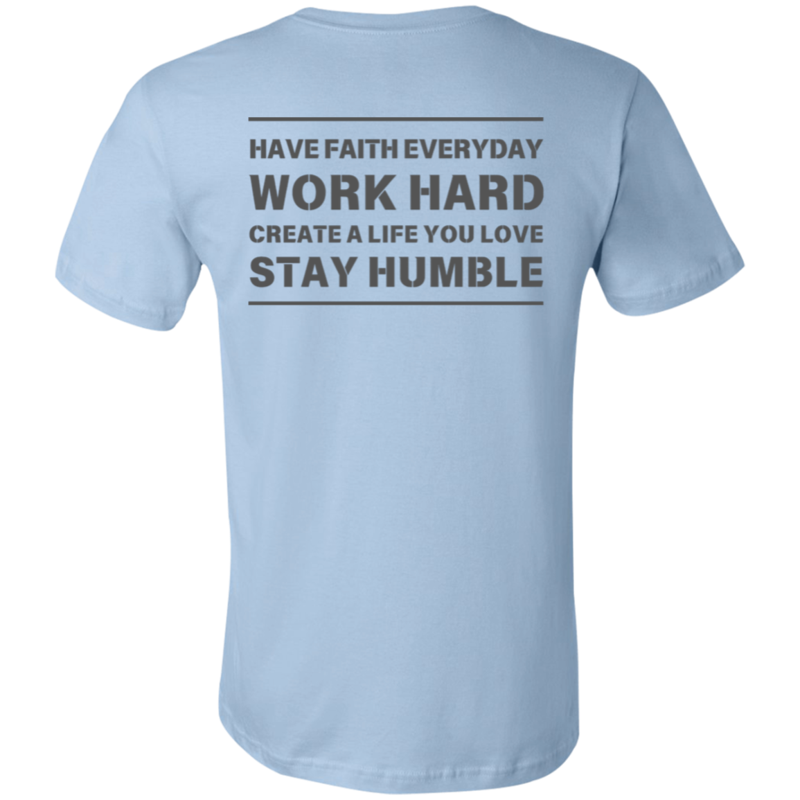 Men's Short Sleeve Shirts - Faith, Work, Life, Humble