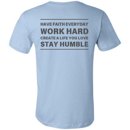 Men's Short Sleeve Shirts - Faith, Work, Life, Humble