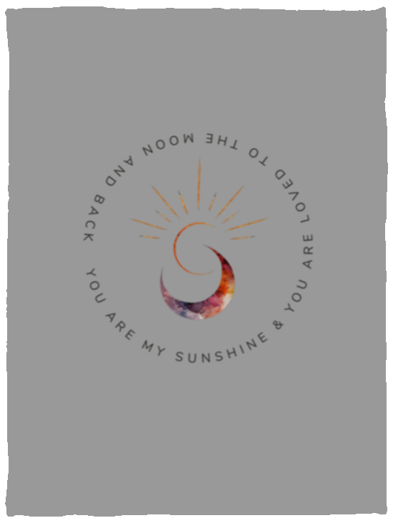 Plush Fleece Baby Blanket - 30x40 Sun Moon
