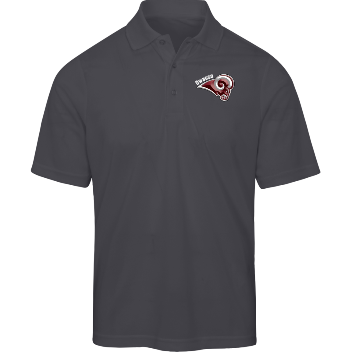 Mens Sort Sleeve Polo - Rams