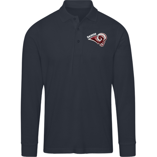 Mens Pinnacle Long Sleve Polo - Rams
