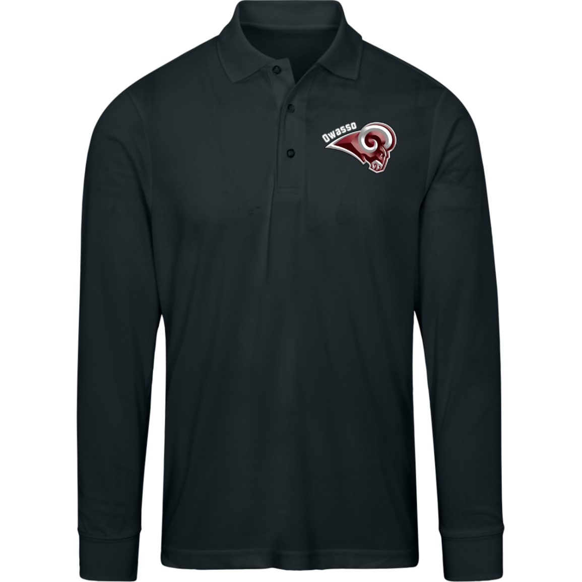 Mens Pinnacle Long Sleve Polo - Rams