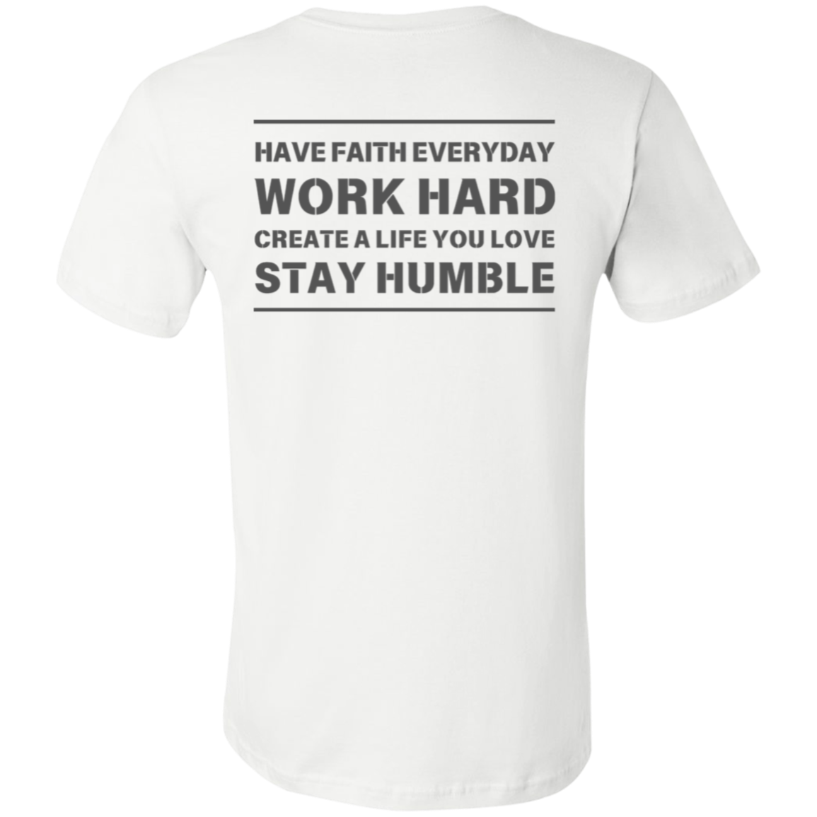 Men's Short Sleeve Shirts - Faith, Work, Life, Humble