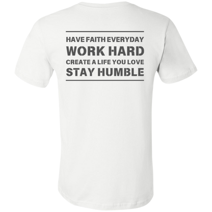 Men's Short Sleeve Shirts - Faith, Work, Life, Humble