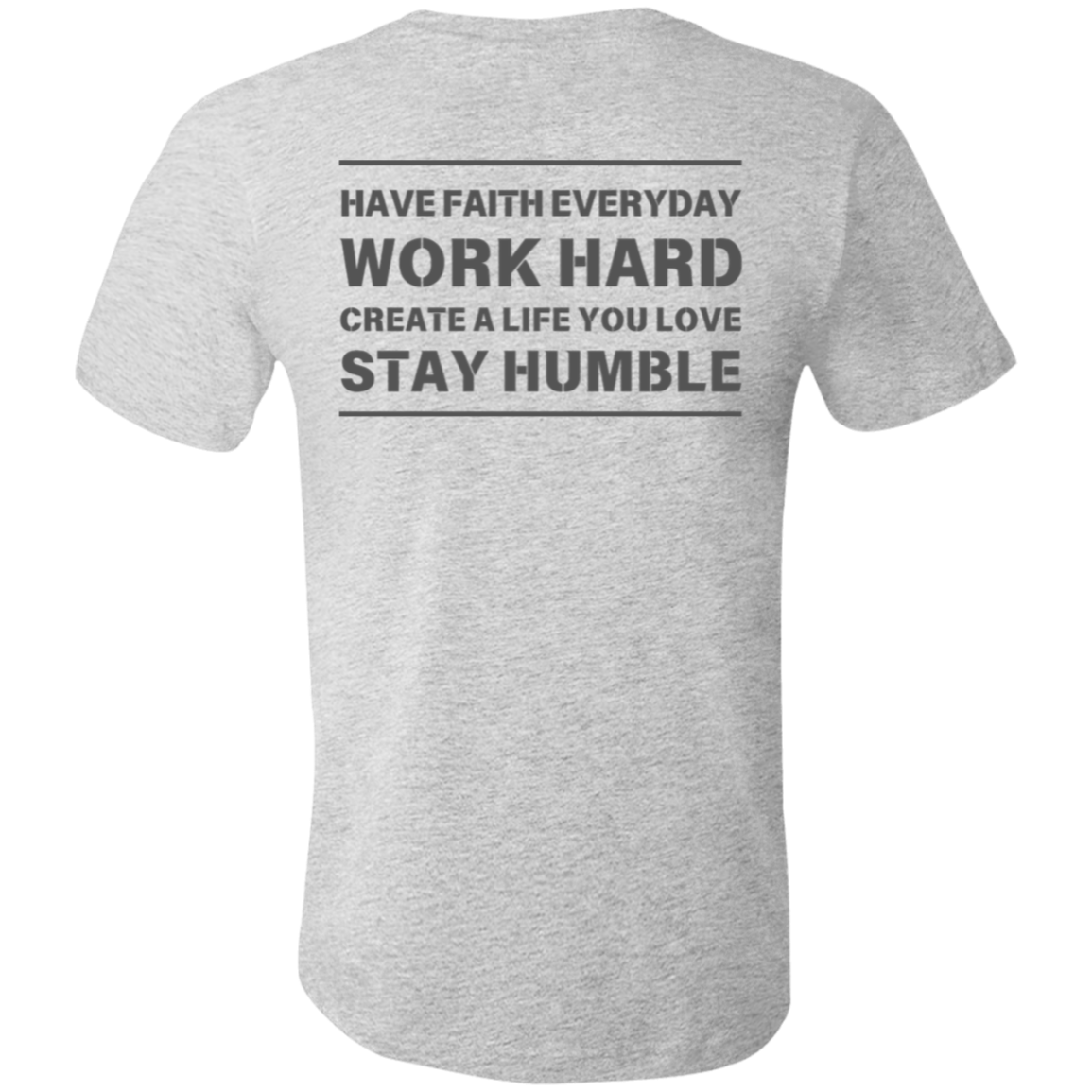 Men's Short Sleeve Shirts - Faith, Work, Life, Humble