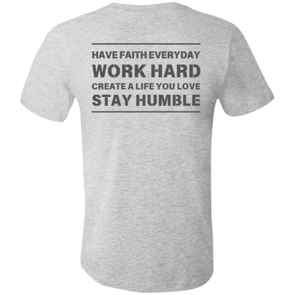 Men's Short Sleeve Shirts - Faith, Work, Life, Humble