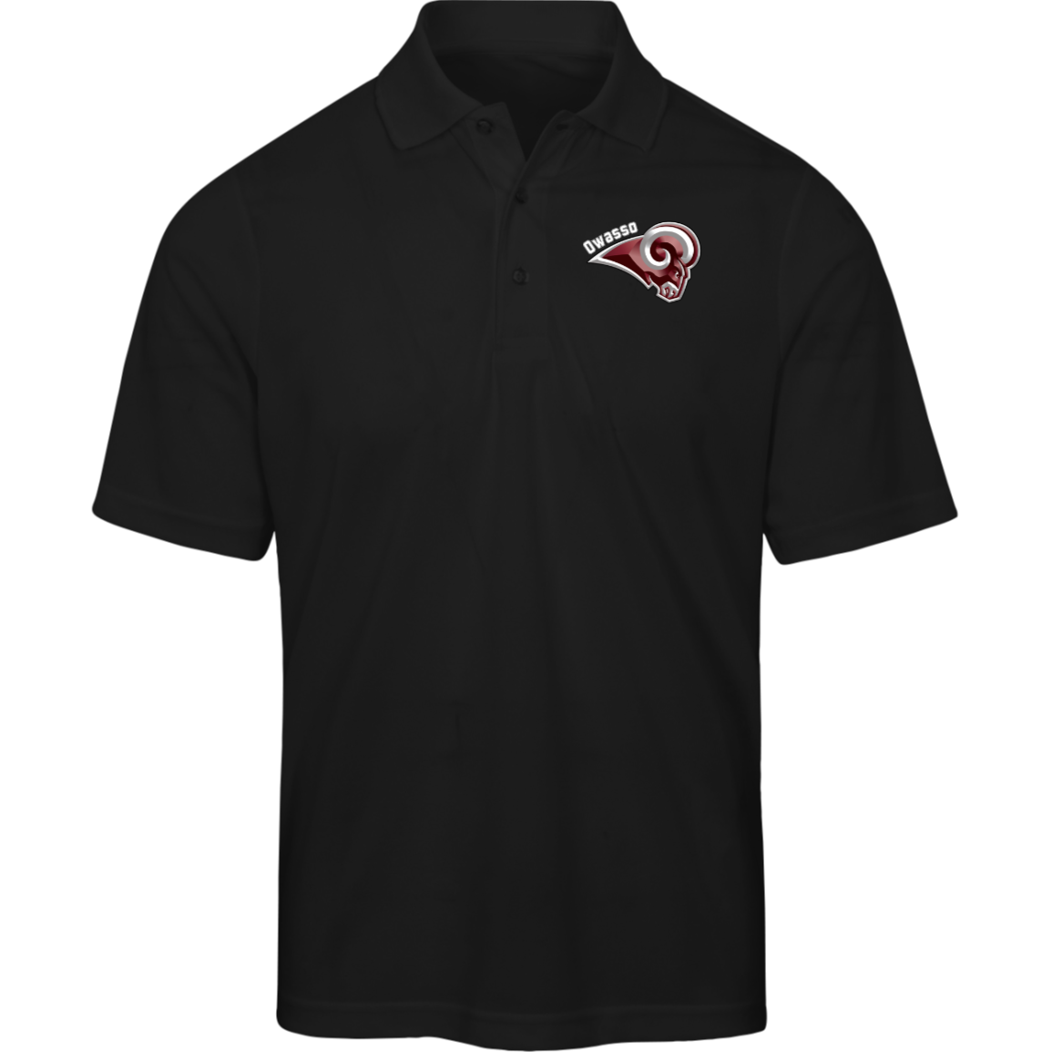 Mens Sort Sleeve Polo - Rams