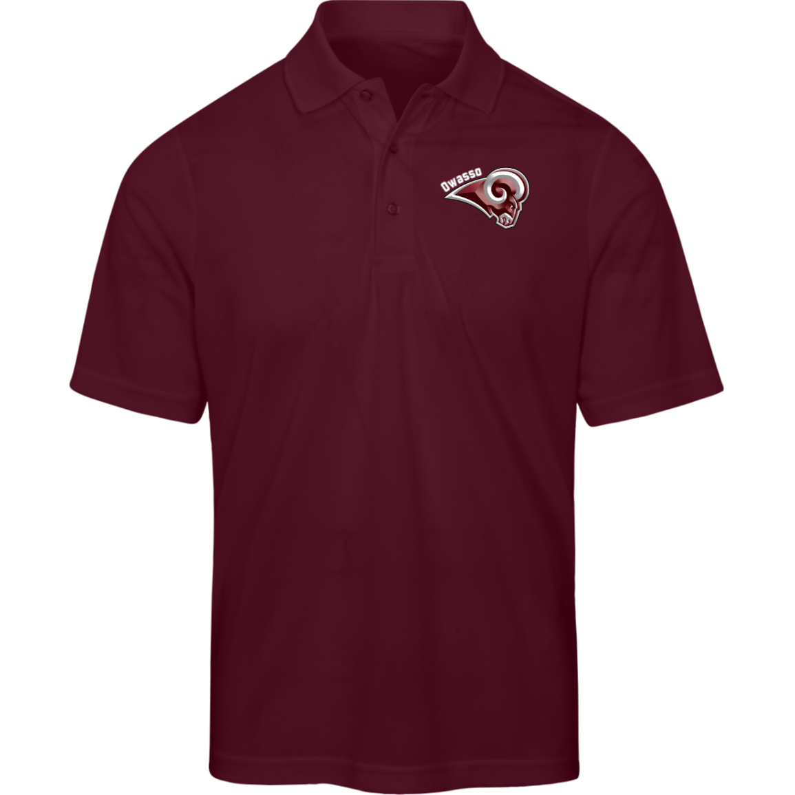 Mens Sort Sleeve Polo - Rams