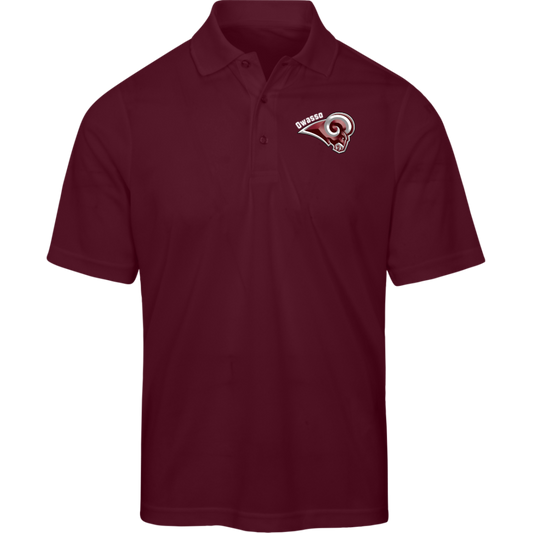 Mens Sort Sleeve Polo - Rams