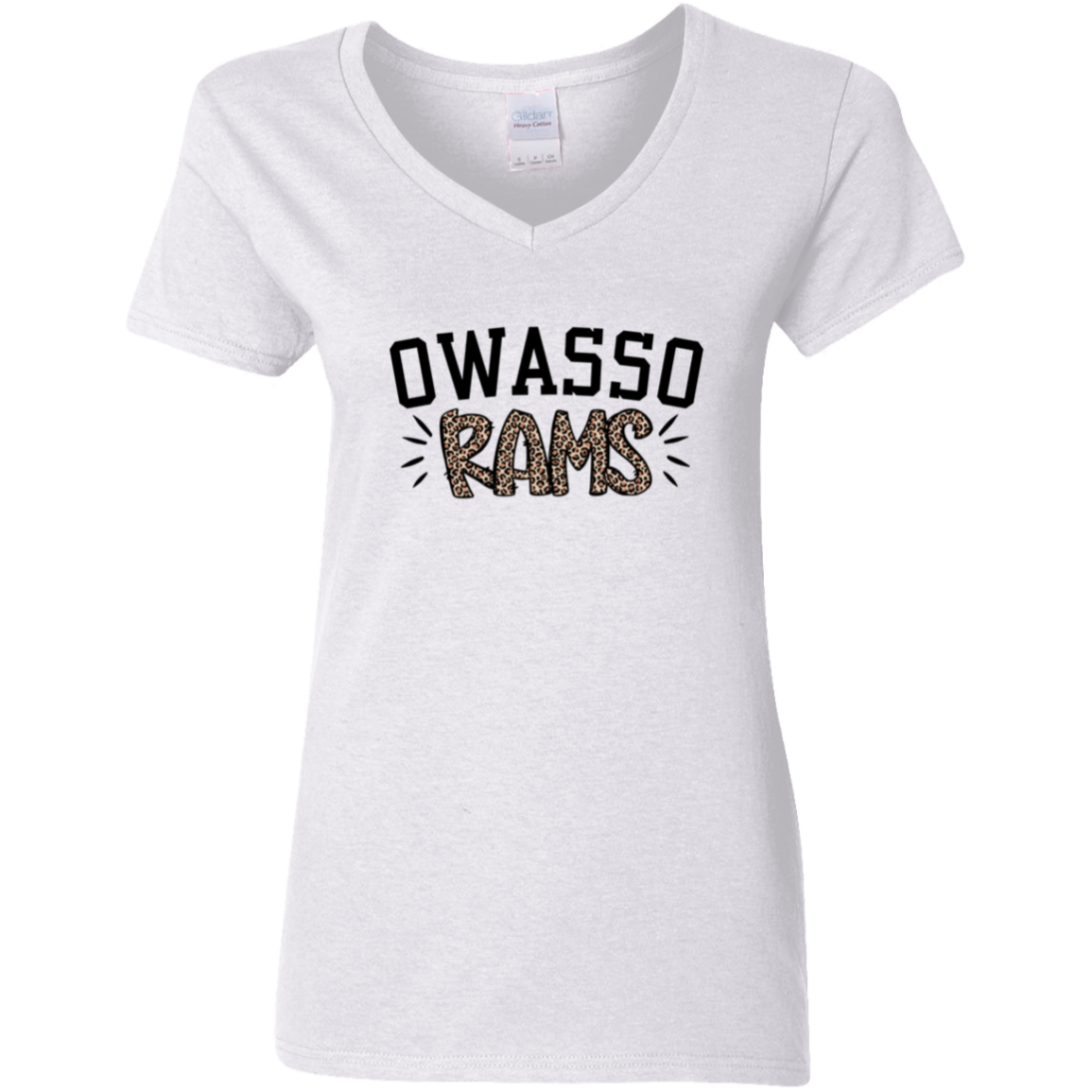 Women's V-Neck T-Shirt - Rams