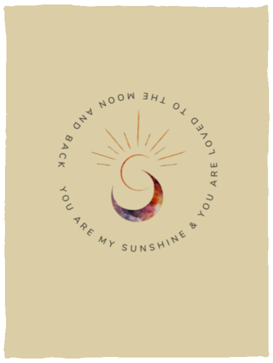 Plush Fleece Baby Blanket - 30x40 Sun Moon