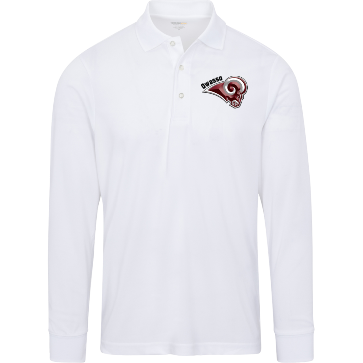 Mens Pinnacle Long Sleve Polo - Rams