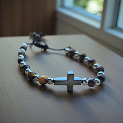 Tiger Eye and Hematite Bracelets  - Unisex - 5 Styles