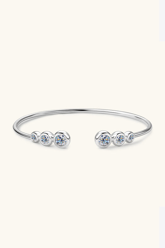 z- 1.8 Carat Moissanite 925 Sterling Silver OR 18K gold plated Bracelet