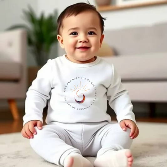 Infant  Onesie Warm Fleece - Sun-Moon