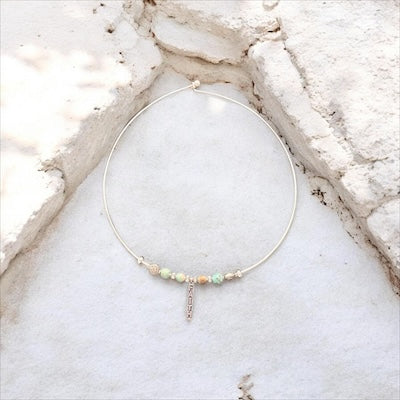 Faith Necklace with Natural Stone