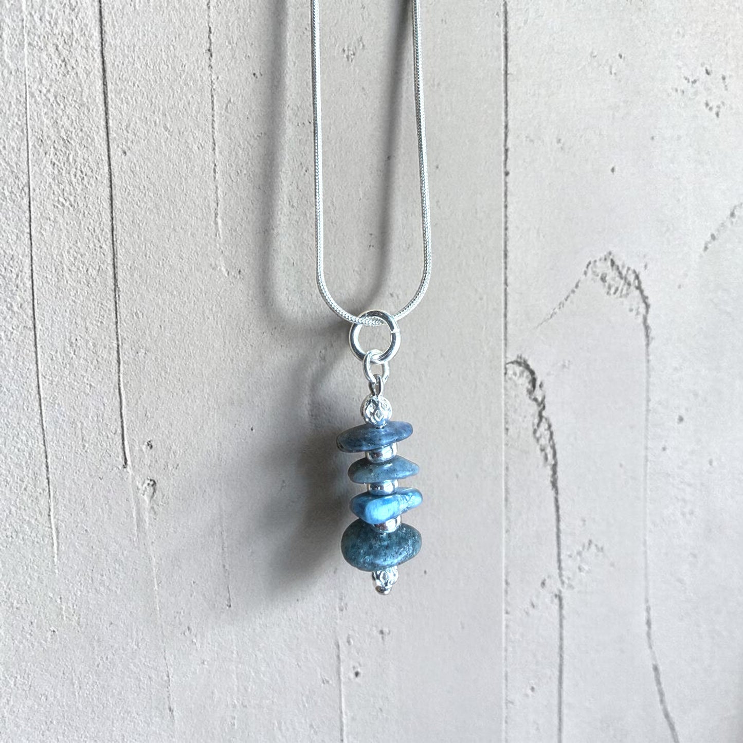 Kyanite Stacking Pendant Necklace