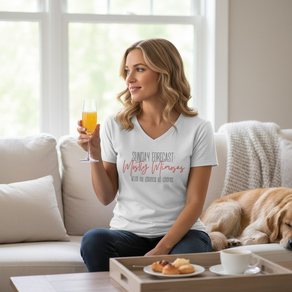 Women's Sunday Forecast V-neck