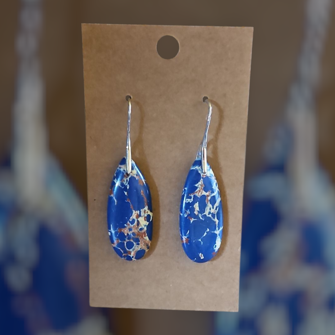 Jasper Water Droplets Earrings - 7 Styles