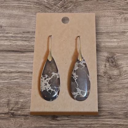 Jasper Water Droplets Earrings - 10 Styles