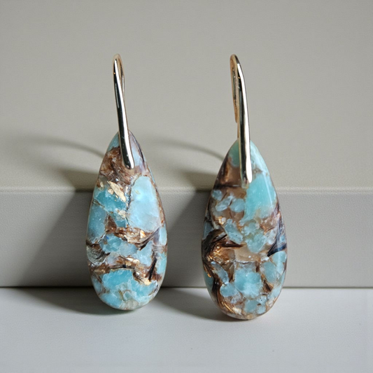 Jasper/Bronzite Manmade Earrings - 2 Styles