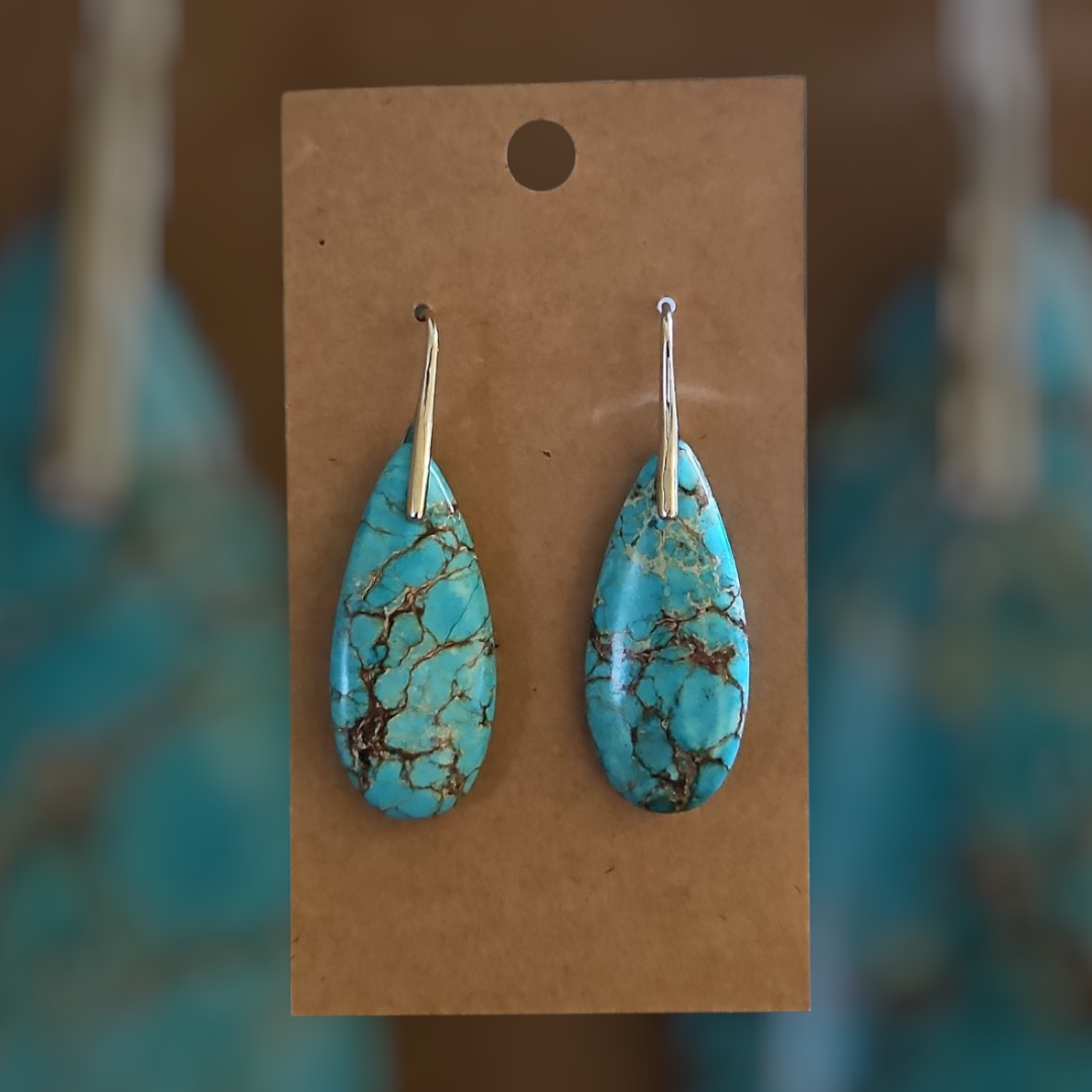 Jasper Water Droplets Earrings - 7 Styles