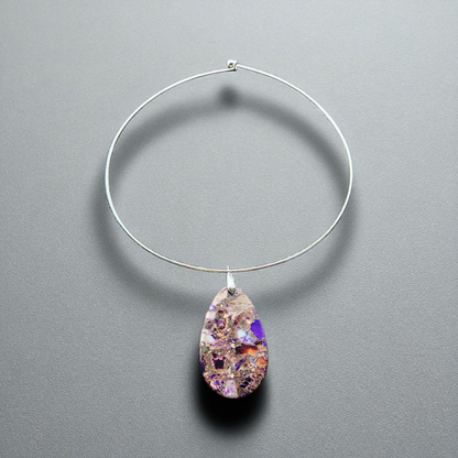 Regalite/Imperial Jasper Large Pendant Necklace