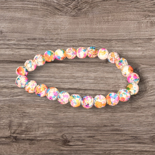 Colorful Beaded Bracelet - 6mm