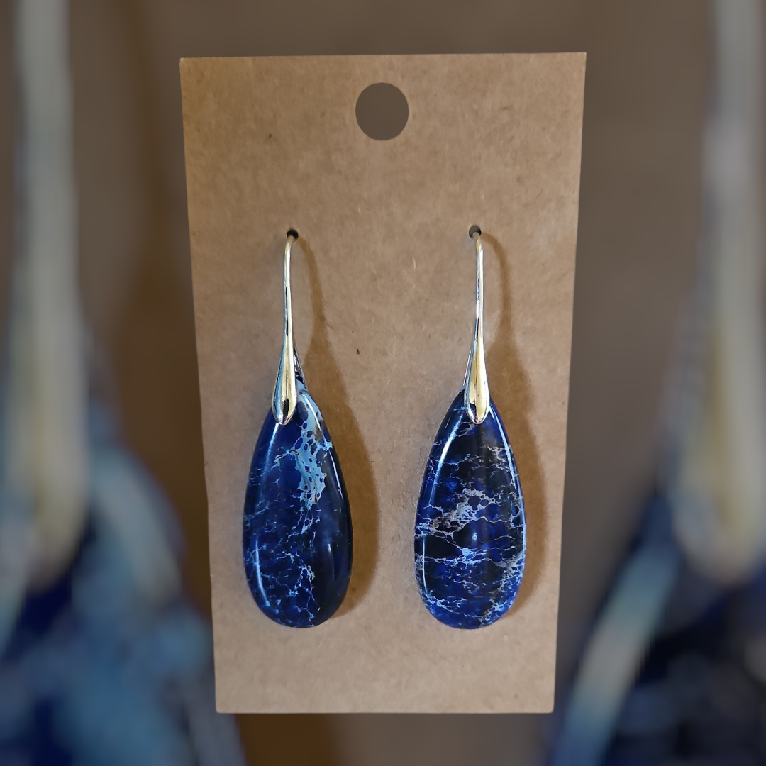 Jasper Water Droplets Earrings - 7 Styles