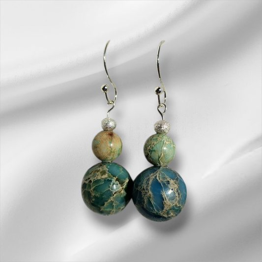 Imperial Jasper/Natural Regalite Earrings