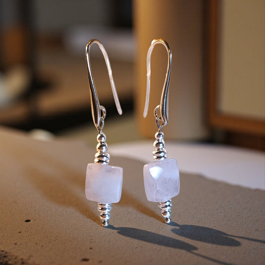 Rose Quartz Earrings - 2 styles