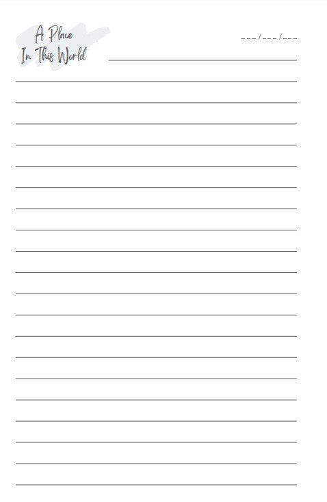 Journal - A Place In This World: A Taylor Inspired Writing Journal - Amazon